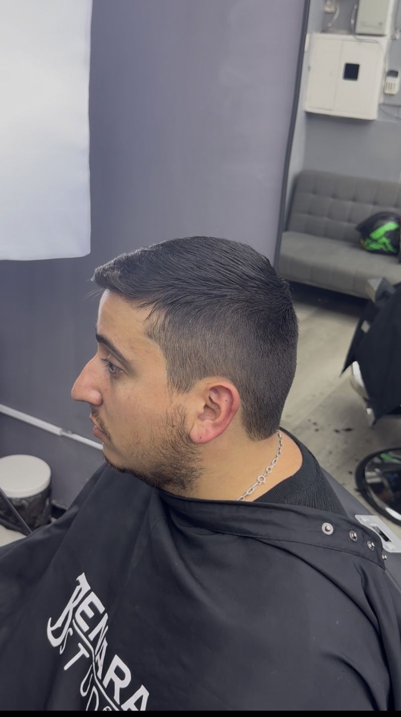 Corte con maquina 1 solo número.